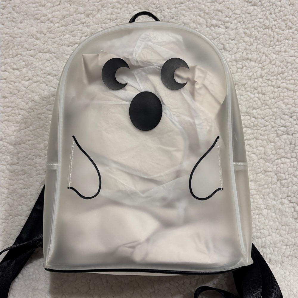 Unisex Clear Ghost Face Backpack